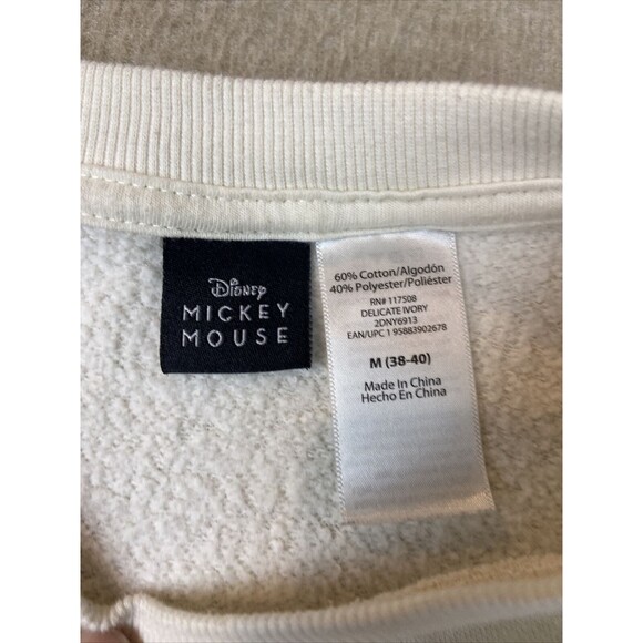 Disney sweatshirt Women’s Size Medium Mickey Mouse long sleeve crewneck - Picture 7 of 14